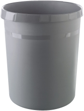 Papierkorb GRIP KARMA - 18 Liter, rund, 100% Recyclingmaterial, öko-dunkelgrau