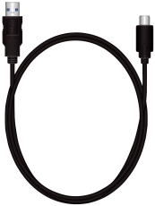 Ladekabel USB 3.0 Typ C - 1,2 m, schwarz