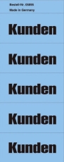 Inhaltsschilder Kunden - Beutel mit 100 Stück, blau