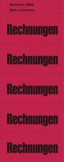 Inhaltsschilder Rechnungen - Beutel mit 100 Stück, rot