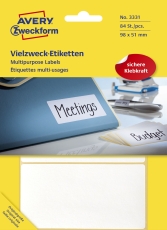 3331 Universal-Etiketten - 98 x 51 mm, weiß, 84 Etiketten/28 Blatt, permanent