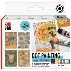 Kreativmarkerset 3D Dot Pen Nature - 9-teilig