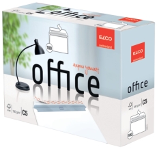 Briefumschlag Office in Shop Box - C5, hochweiß, haftklebend, ohne Fenster, 100 g/qm, 100 Stück