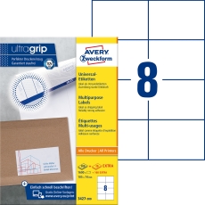 3427 Universal-Etiketten ultragrip - 105 x 74 mm weiß, 1.760 Etiketten