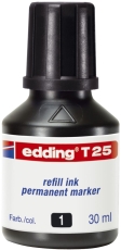 T 25 Nachfülltinte - für Permanentmarker, 30 ml, schwarz