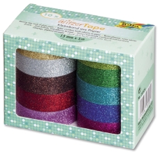 Klebeband Glitter - 10er-Set