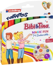 Faserschreiberetui e-13 Funtastics Magic Fun - 8er Set Bibi & Tina® sortiert