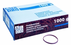 Gummiringe Naturkautschuk - Ø 85mm, rot, 1.000 g