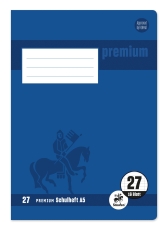 Heft PREMIUM LIN 27 - A5, 16 Blatt, 90 g/qm, PREMIUM LIN iert mit RandPREMIUM LIN ien