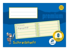 Schreiblernheft PREMIUM LIN 0 - A5 quer, 90 g/qm, 16 Blatt