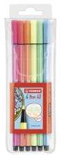 Premium-Filzstift - Pen 68 - 6er Pack - 6 Neonfarben