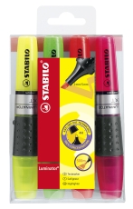 Textmarker - LUMINATOR - 4er Pack - gelb, grün, orange, pink