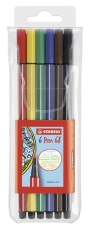 Premium-Filzstift - Pen 68 - 6er Pack - mit 6 verschiedenen Farben