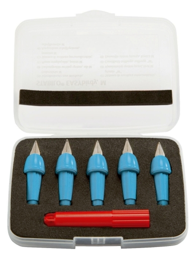 Schreibeinsatz EASYbirdy® - Feder M, 5 Stück, azur