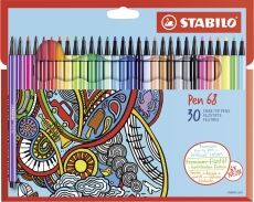 Premium-Filzstift - Pen 68 - 30er Pack - mit 30 verschiedenen Farben