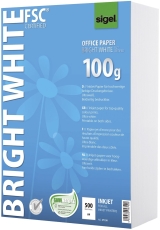 Office Papier BRIGHT WHITE, ultraweiß, 100 g/qm, A4, 500 Blatt