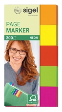 Page Marker Neon - 50 x 20 mm, sortiert, 5x 40 Streifen