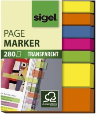 Page Marker Folie - 2x 50x12 mm, 5x 50x6 mm, sortiert, 7x 40 Streifen