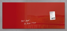 Glas-Magnetboard Artverum - rot, 130 x 55 cm