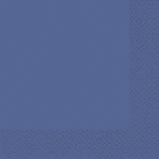 Serviette Zelltuch - 25 x 25 cm, uni royalblau