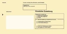 Zustellungsumschlag innerer DIN Lang - mit Sichtfenster, 80g/qm