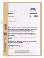 Klemmhandmappe ohne Deckel - A4, 10 Blatt, Manilakarton (RC), chamois