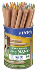 Farbstifte Farb-Riesen 4-Color naturbelassen, im Köcher