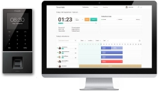 TimeMoto® TM-828SC Zeiterfassungs-Komplettsystem inkl. Software