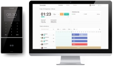 TimeMoto® TM-838SC Zeiterfassungs-Komplettsystem inkl. Software