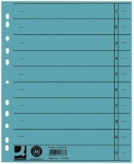 Trennblätter durchgefärbt - A4 Überbreite, hellblau, 100 Stück