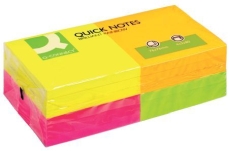 Haftnotizen Quick Notes - Brilliantfarben, 76 x 76 mm