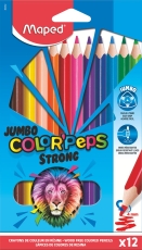 Farbstiftetui Jumbo ColorPeps Strong - 12 Farben sortiert