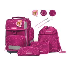 Schultaschenset Ergolite - 9tlg. Cute Vibes raspberry