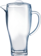 Saftkrug - 2 Liter, transparent, Kunsstoff, mit Deckel