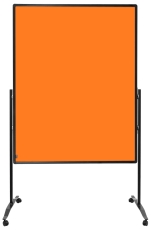 Moderationswand PREMIUM PLUS - 150x120 cm, Filz, orange