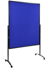 Moderationswand PREMIUM PLUS - 150x120 cm, Filz, marineblau