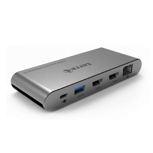 TERRA MOBILE Dockingstation 770 USB-C Dual Display Dockingstation mit Dual Display für unterwegs!