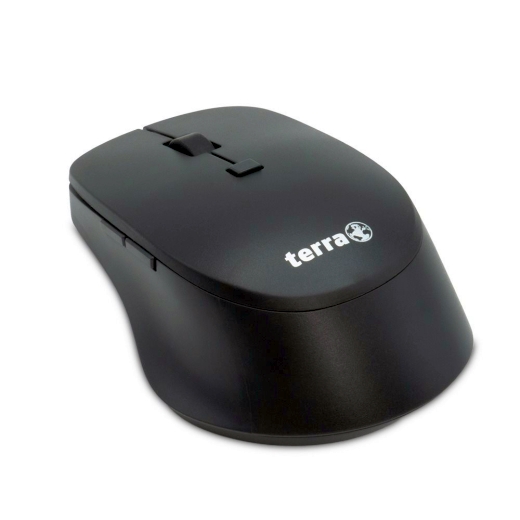 TERRA Mouse 4000 Wireless Silent USB black 6-Tasten Maus, für Rechtshänder