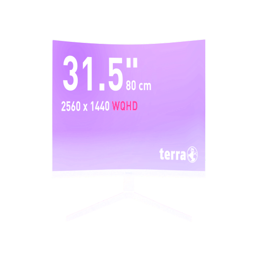 TERRA LCD/LED 3285W HA black CURVED USB-C/HDMI/DP