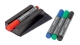 Board-Eraser + 4 Board-Marker schwarz, rot, grün, blau