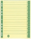 Trennblätter - A4 Überbreite, grün, farbiger Rahmendruck, 100 Stück