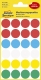 3089 Markierungspunkte - Ø 18 mm, 4 Blatt/96 Etiketten, farbig sortiert