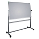 Whiteboard Mobil mit Drehfunktion U-Act!Line® Stahl, Alurahmen, 1200x900mm, weiß