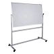 Whiteboard Mobil mit Drehfunktion U-Act!Line® Stahl, Alurahmen, 2000x1000mm, weiß