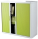 Rollladenschrank easyOffice 1-Meter Schrank, weiß/grün