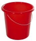 Eimer - Plastik, rund, 10 Liter, rot