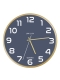 Wanduhr Baltic - Quarz Ø 31,5 cm buche-blau