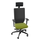 Drehstuhl Stilo Mesh - Netzrücken, Kopfstütze ID grün