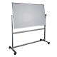 Whiteboard Mobil mit Drehfunktion U-Act!Line® Emaille, Alurahmen, 1500x1000mm, weiß
