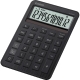 Tischrechner MS-200DQ, Solar-/Batteriebetrieb, 12-stellig, schwarz